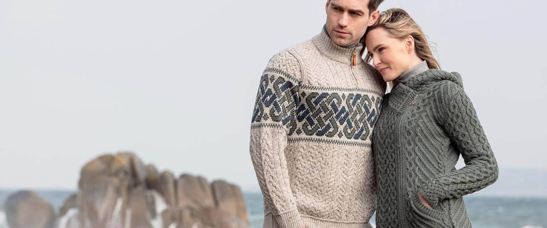 Cable-knit Aran sweater